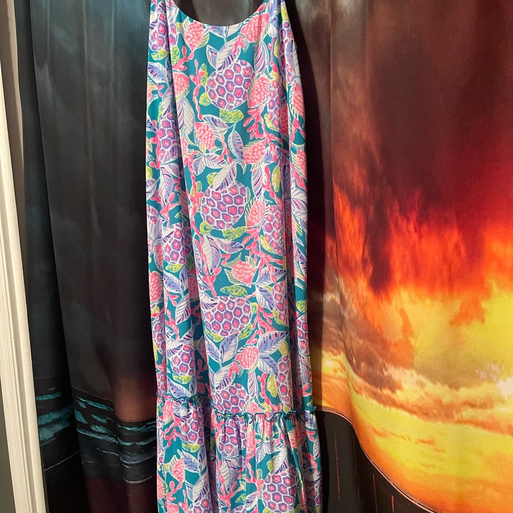 Lilly Pulitzer Pink and Blue Floral Dress